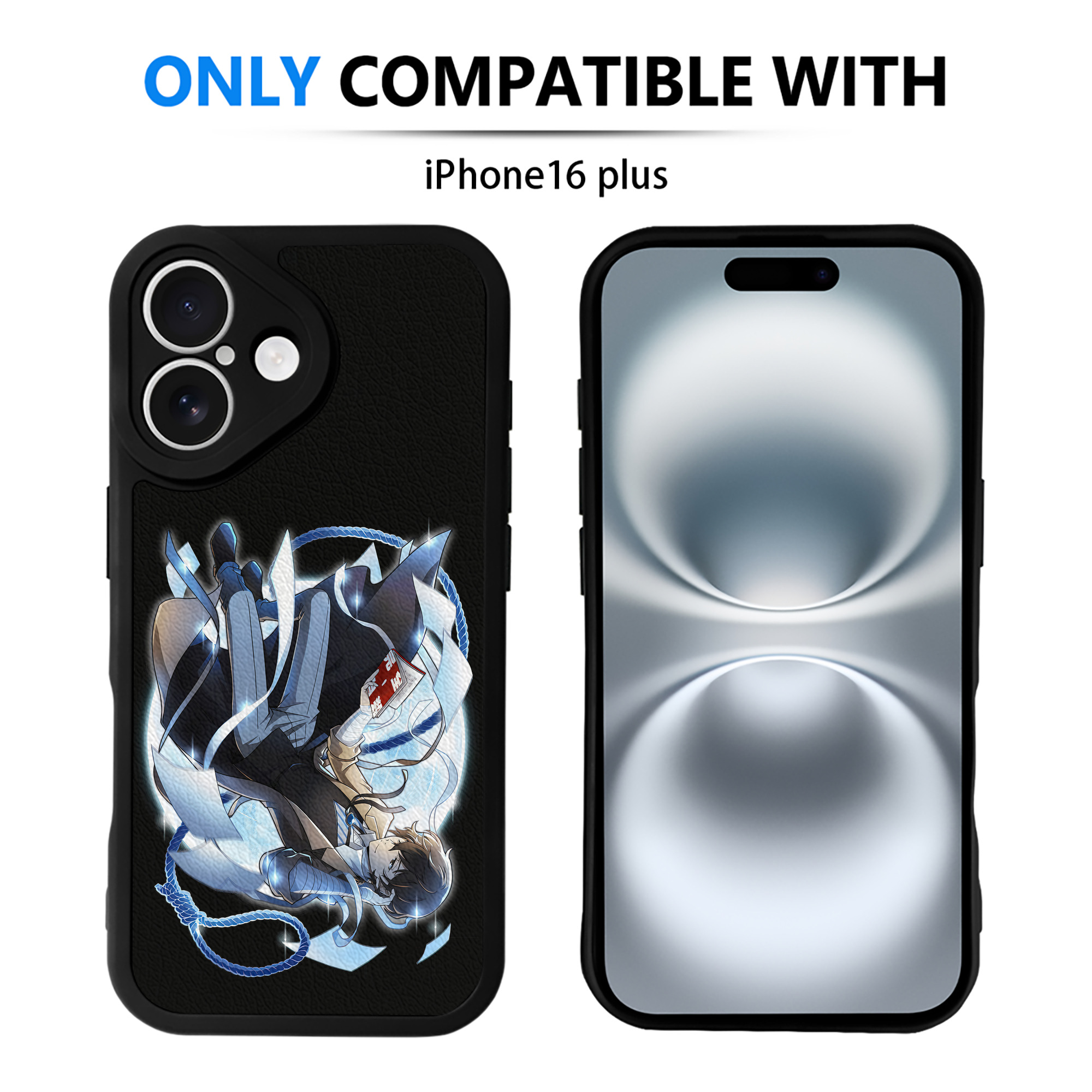 （画像用） 文豪ストレイドッグス Bungo Stray Dogs 【iPhone 16シリーズ対応】シリコンスマホケース（レザー調） 材質：シリコン